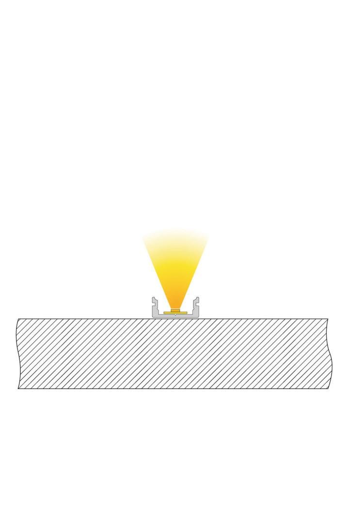 IMPR 970023 AU-01-10 plochý U-profil pro 10 - 11,3 mm LED pásek černá - DEKOLIGHT (obrázek 3)