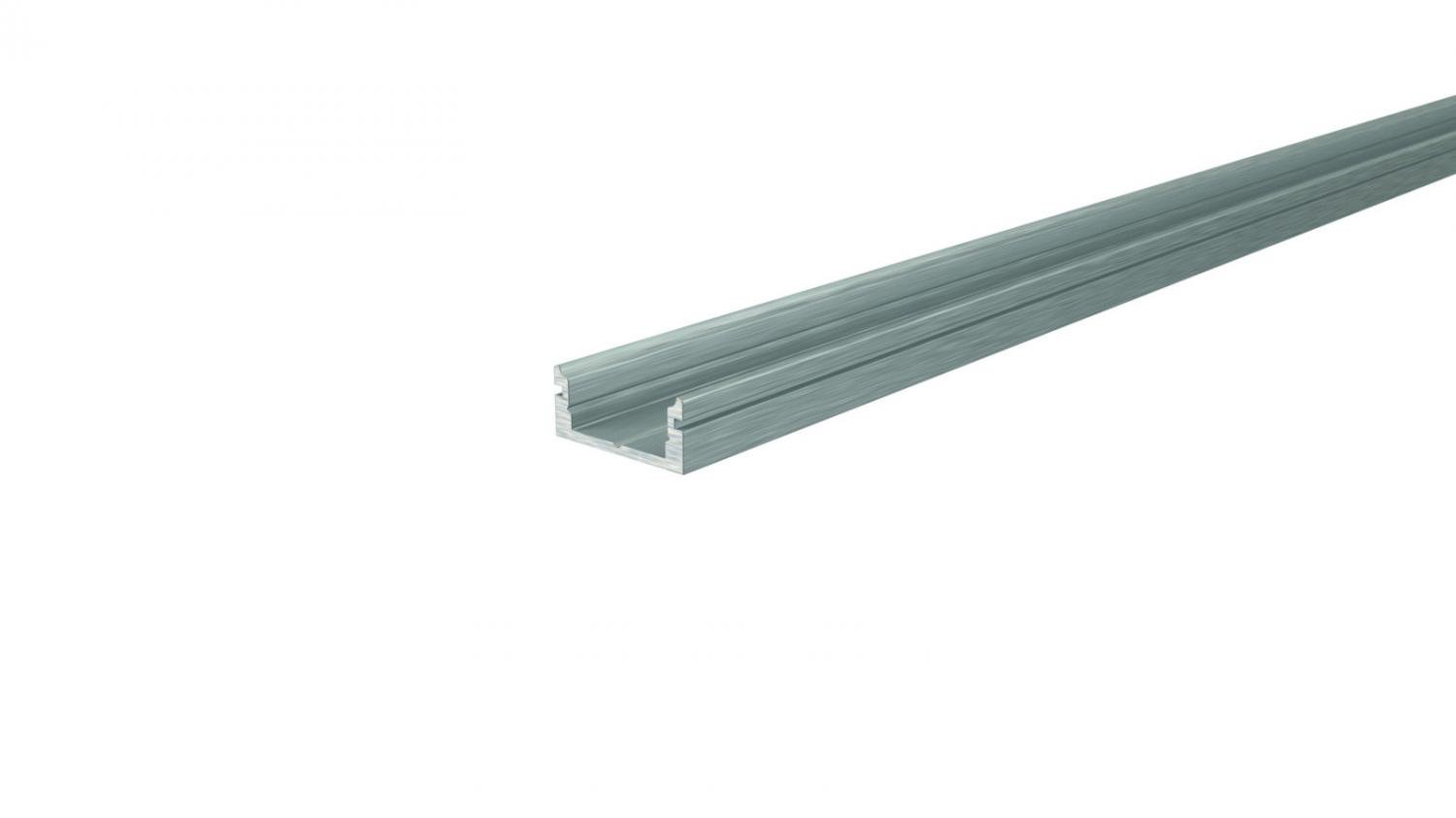 IMPR 970027 AU-01-10 plochý U-profil pro 10 - 11,3 mm LED pásek stříbrná - LIGHT IMPRESSIONS