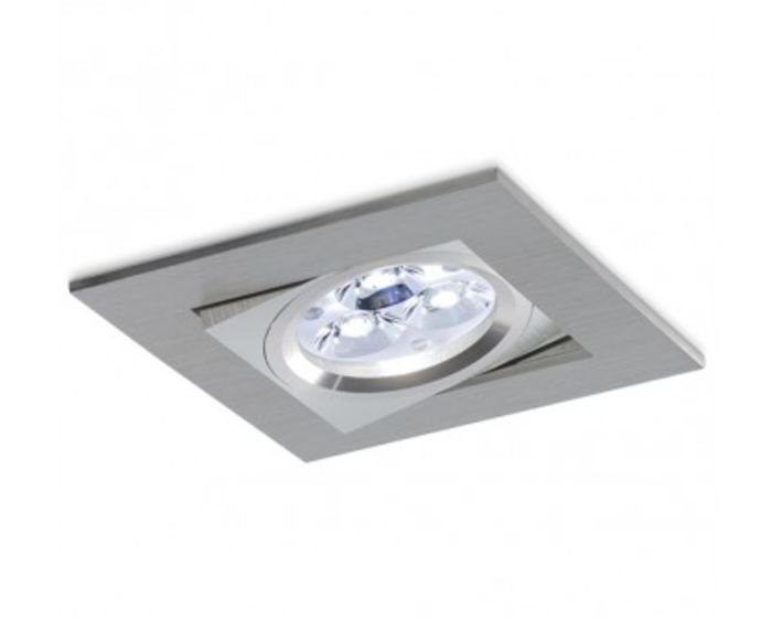 BPM 3000.01.RF.SA-SA.ST Vestavné svítidlo Aluminio Plata, kartáčovaný hliník 1x50W 12V (strarý kód BPM 3000) - BPM