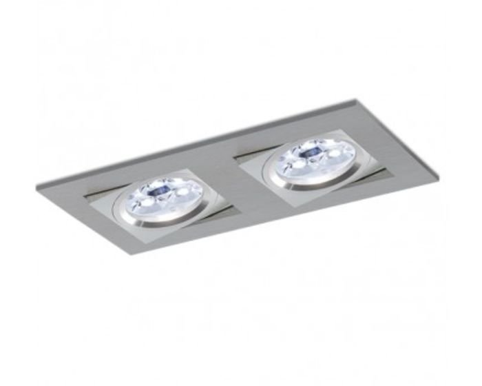 BPM 3001 Vestavné svítidlo Aluminio Plata, kartáčovaný hliník 2x50W, 12V - BPM