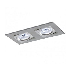 Obrázek pro produkt Vestavné svítidlo Aluminio Blanco, bílá, 2x50W, 230V - BPM (starý kód: 4201GU)