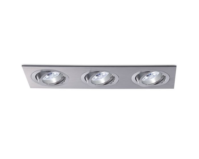 BPM 3013 Vestavné svítidlo Aluminio Plata, kartáčovaný hliník 3x50W, 12V - BPM (obrázek 3)