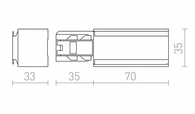 RED R11316 EUTRAC napájení levá stříbrnošedá  230V - RED - DESIGN RENDL (obrázek 5)