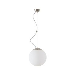 Obrázek pro produkt ADRIA L2 závěsné skleněné svítidlo kartáčovaná nerez / bílá IP40 25W E27 - OSMONT