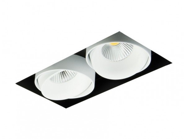 BPM 8202.01.TR.WH-WH.60.ST.9.30 Zápustné svítidlo CUBE LED 2x 9,3W 3000K 60º 829lm bílé - BPM (starý kód: BPM 8205.01.D60.3K)