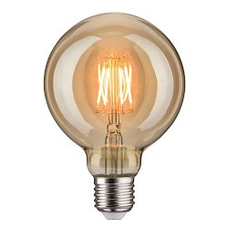 Obrázek pro produkt 1879 LED žárovka Vintage Globe 95 6,5W E27 230V 1700K 400lm zlatá - PAULMANN