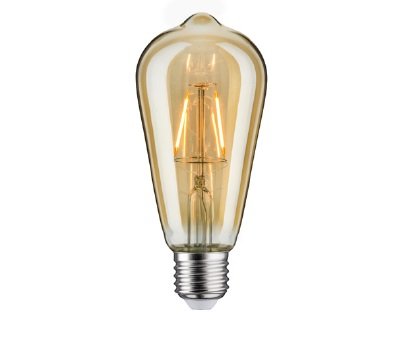 P 28406 1879 LED žárovka Vintage Rustika 2,5W E27 230V 1700K 150lm zlatá - PAULMANN