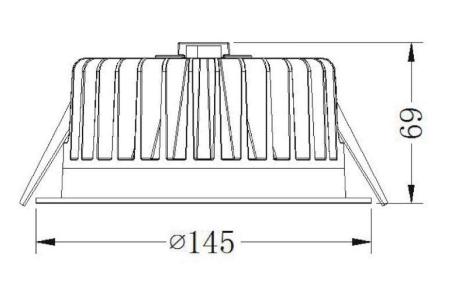 IMPR 565181 Stropní zápustné svítidlo COB 130 bílá 18W LED 4000K 1514lm - DEKOLIGHT (obrázek 10)