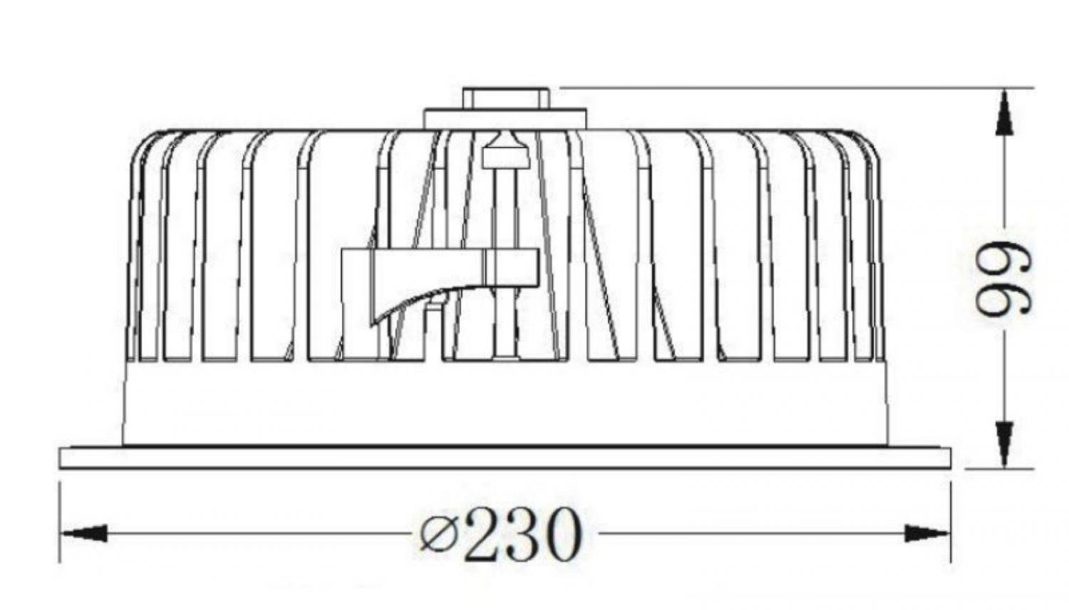 IMPR 565185 Stropní zápustné svítidlo COB 210 bílá 37W LED 4000K 3230lm - DEKOLIGHT (obrázek 7)