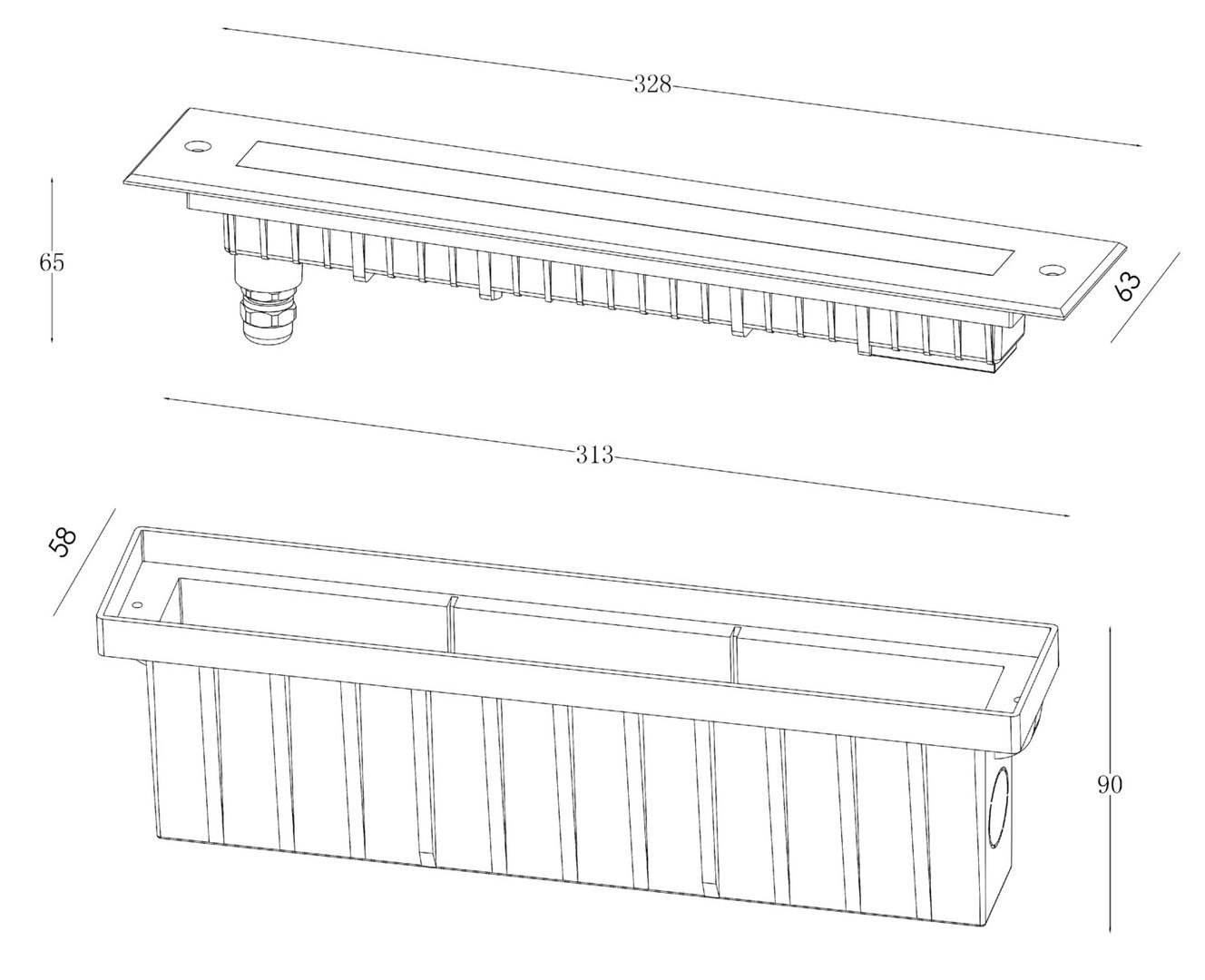 IMPR 730262 Zemní zápustné svítidlo Line II nerezová ocel 10W LED 570lm 3000K pojezdové - DEKOLIGHT (obrázek 5)