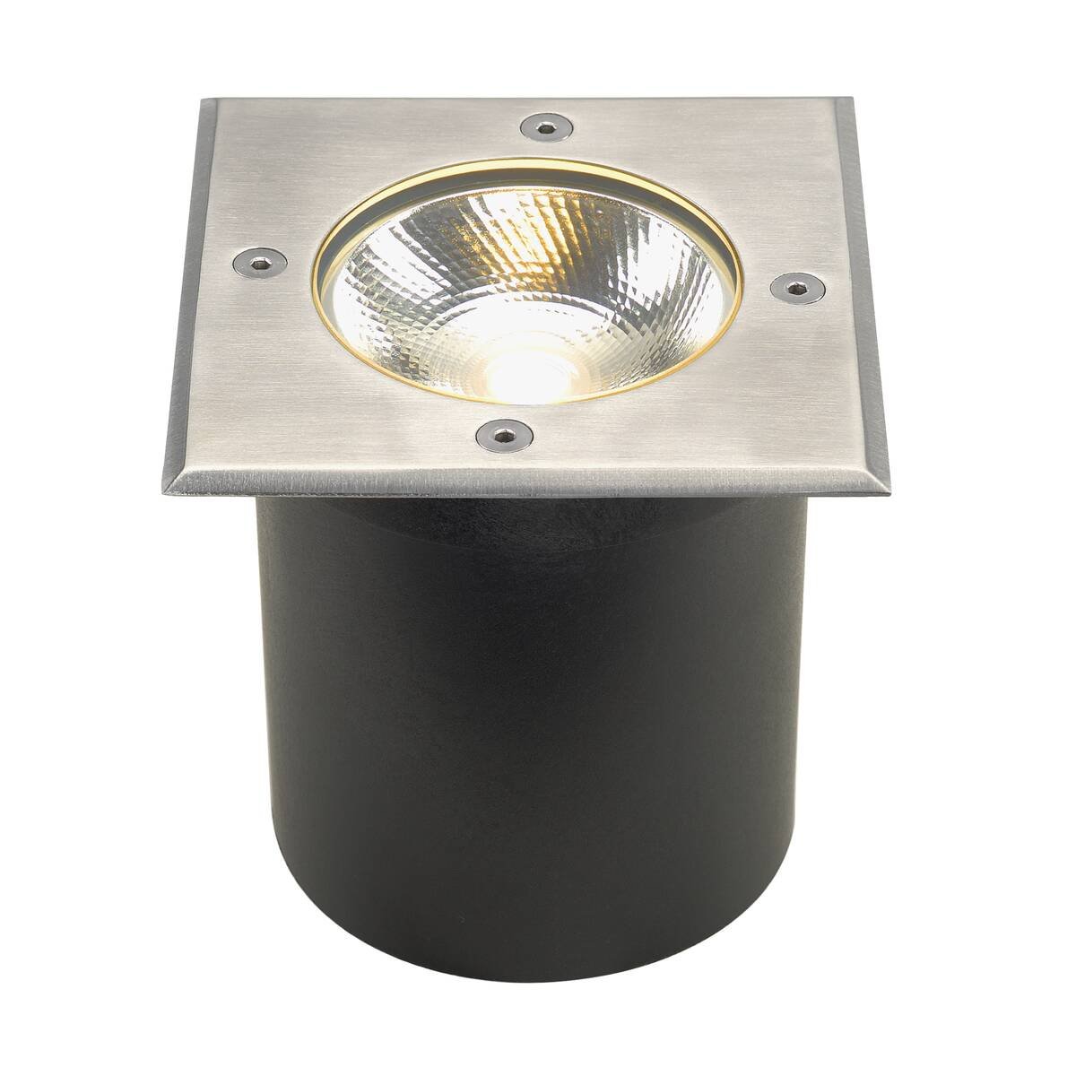 LA 227604 ROCCI LED čtvercová česaná ocel LED 6W 120° IP67 3000K - BIG WHITE (SLV)