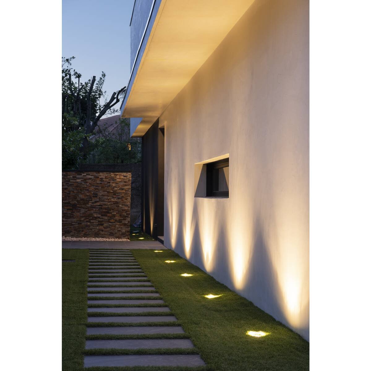 LA 227604 ROCCI LED čtvercová  česaná ocel  LED 6W 120° IP67 3000K - BIG WHITE (SLV) (obrázek 3)