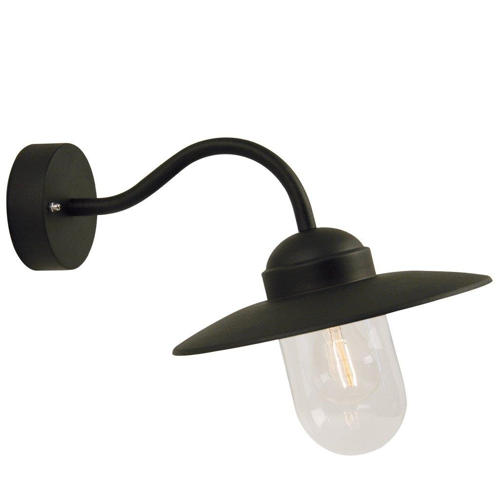NOR 22671003 Venkovní nástěnné svítidlo Luxembourg 1x60W E27 černá čirá - NORDLUX