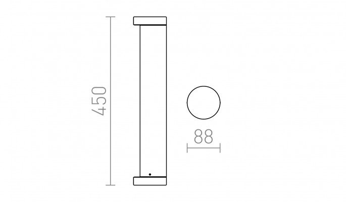 RED R11171 SONET 450 stojanová antracitová 230V LED 7W IP54 3000K - RED - DESIGN RENDL (obrázek 6)