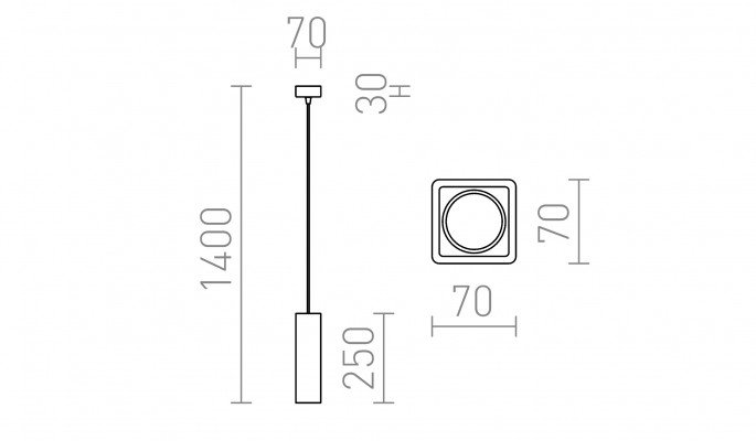 RED R11676 Závěsné sádrové svítidlo JACK RC GU10 35W 230W bílé - RED - DESIGN RENDL (obrázek 6)