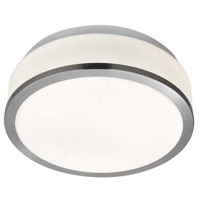 Levně SE 7039-28SS Stropní koupelnové svítidlo, opálové sklo, IP44, 2x60W - Searchlight