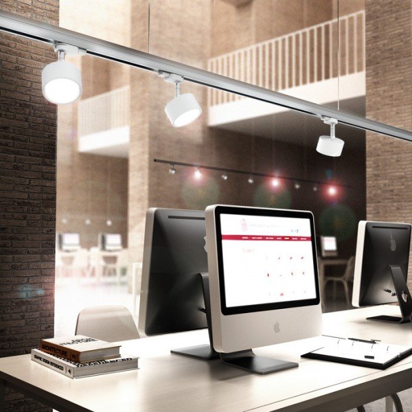 RED R10644 PIXIE pro tříokr. lištu bílá chrom 230V GX53 LED 7W - RED - DESIGN RENDL (obrázek 3)