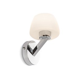 Obrázek pro produkt MARIA nástěnná opálové sklo/chrom 230V E27 28W - RED - DESIGN RENDL