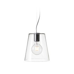 Obrázek pro produkt BABU 22 závěsná čiré sklo 230V E27 53W - RED - DESIGN RENDL