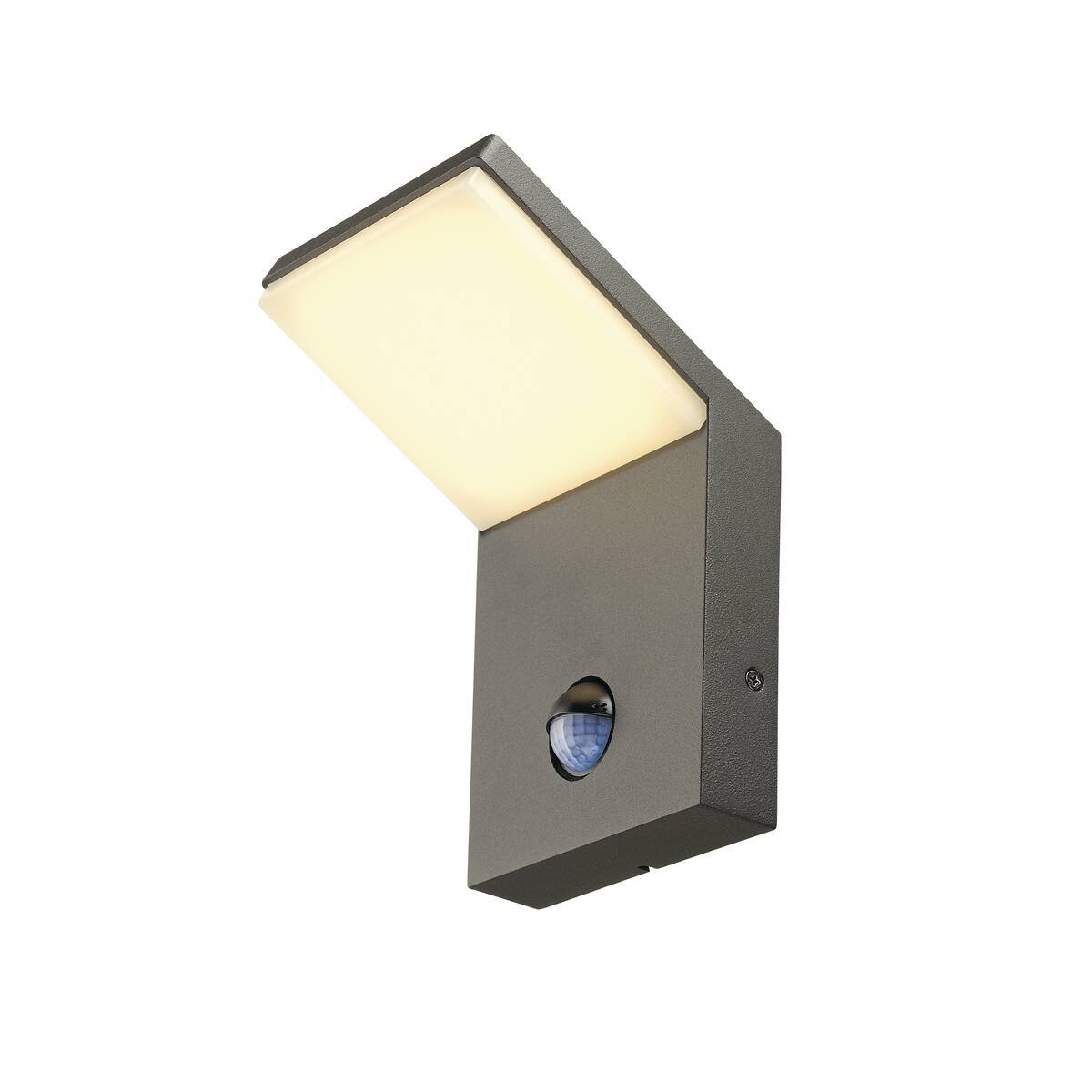 Schrack Technik ORDI LED nástenné, 3000K, anthracite so senzorom