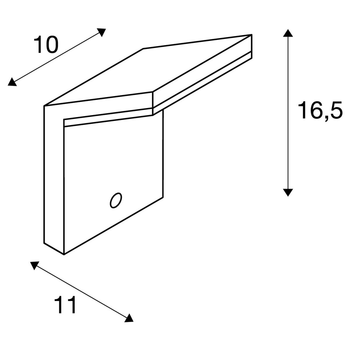 LA 232915 ORDI SENSOR nástěnná LED IP44 3000K - BIG WHITE (SLV) (obrázek 6)