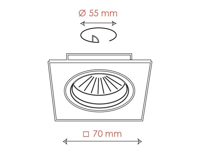 BPM 3059 Vestavné svítidlo Aluminio Plata, kartáčovaný hliník 1x35W, 12V - BPM (obrázek 3)