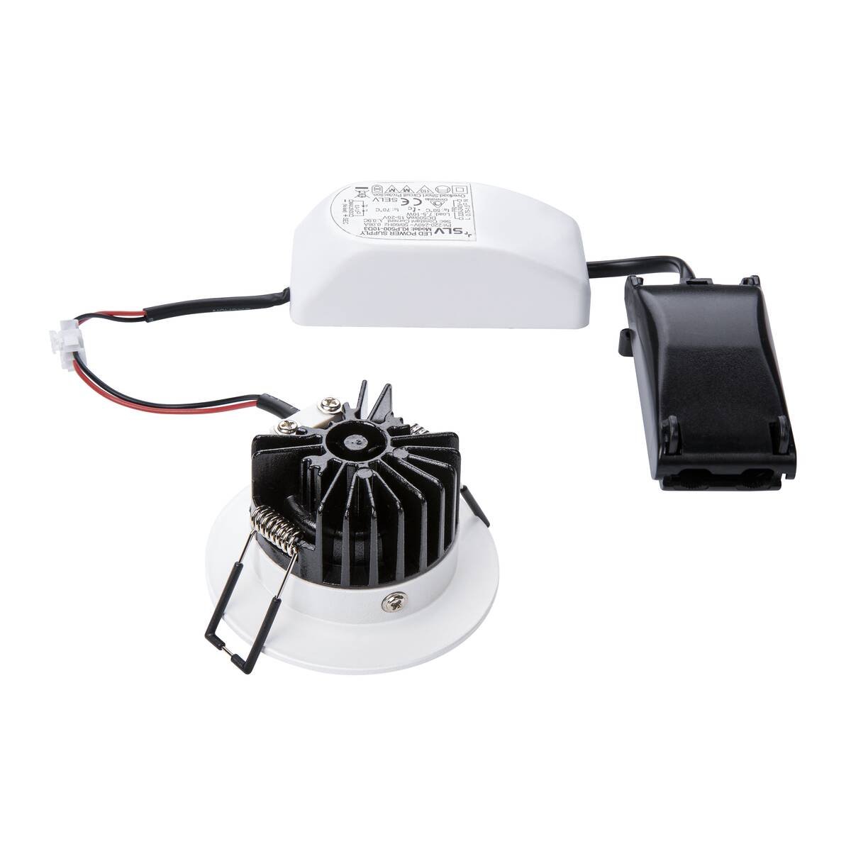 LA 114421 PATTA-I zápustná matná bílá kruhová230V/500mA LED 9W 38° IP65 3000K - BIG WHITE (SLV) (obrázek 3)