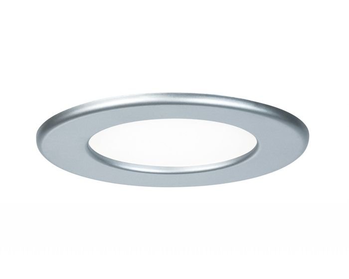 P 92070 Zápustný LED panel kulatý 6W 4000K matný chrom IP44 - PAULMANN