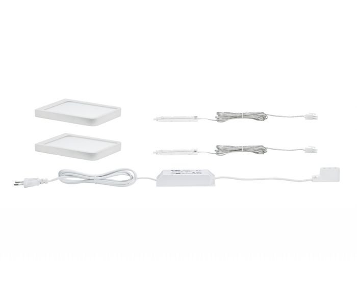 P 93583 LED nábytkové přisazené svítidlo Furniture LED Vane hranaté sada 2ks vč.LED modulu 2x6,7W, 2x440 lm, 2700K - PAULMANN (obrázek 4)