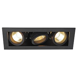 Obrázek pro produkt KADUX GU10 III matná černá 230V GU10 3x50W - BIG WHITE (SLV)