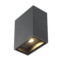 Obrázek pro produkt Nástěnné svítidlo QUAD XL 1, hranaté, antracit, LED, 1x3,2 W, 3000K - BIG WHITE (SLV)