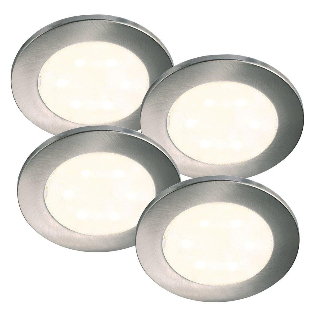 NOR 76730001 Zapuštěné nábytkové svítidlo Lismore 4-KIT 1x0,7W LED chrom čirá - NORDLUX