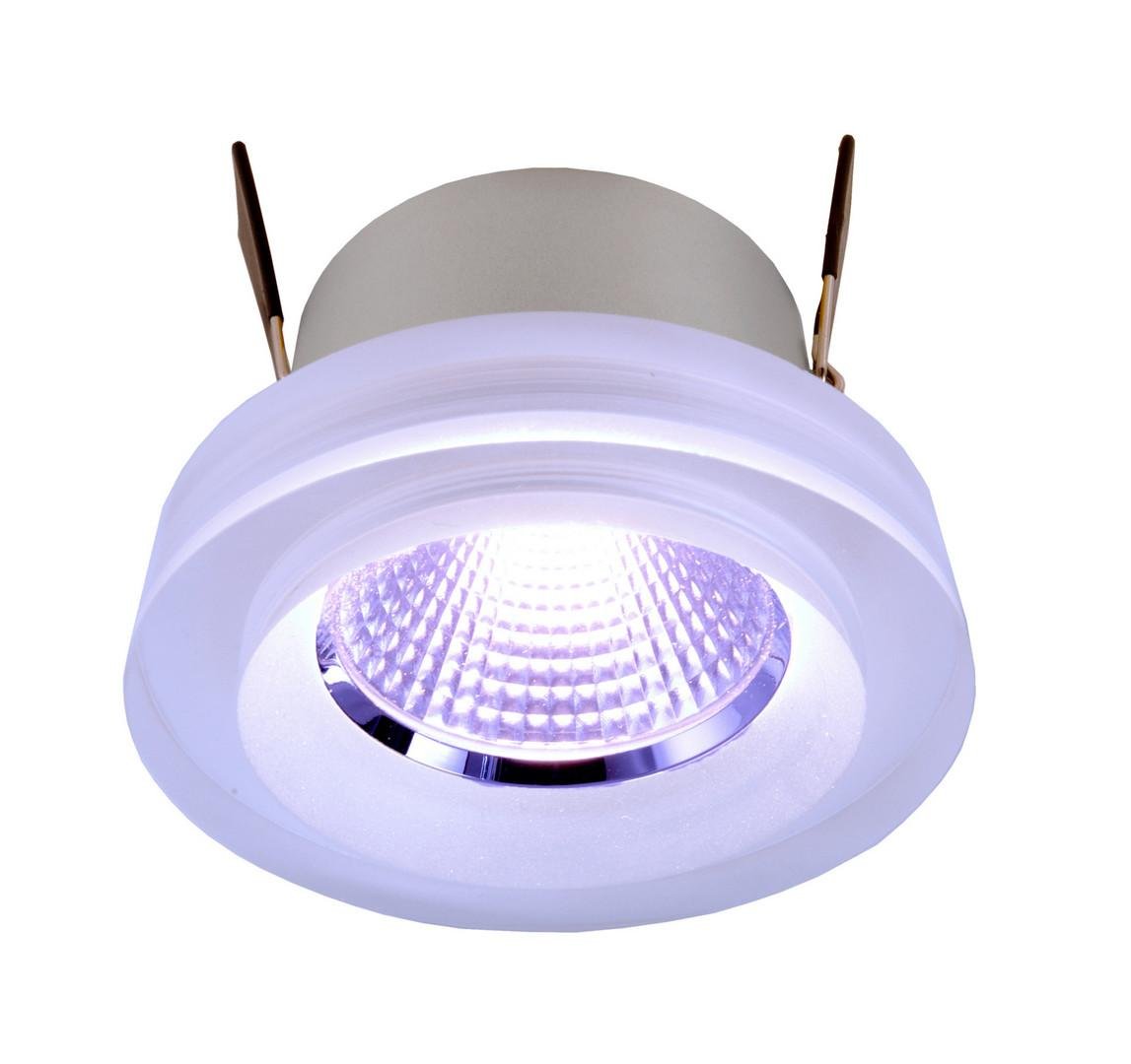 Zápustné stropní svítidlo COB 68 Acryl 8W LED 227lm stříbrná - LIGHT IMPRESSIONS Obrázek produktu Zápustné stropní svítidlo COB 68 Acryl 8W LED 227lm stříbrná - LIGHT IMPRESSIONS