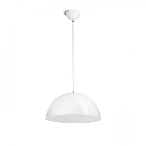 RED R11707 MONROE 40 závěsná lesklá bílá/bílá 230V E27 42W - RED - DESIGN RENDL