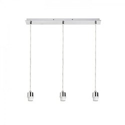 Obrázek pro produkt MORE 60 stropní závěsná základna chrom 230V E27 3x42W - RED - DESIGN RENDL