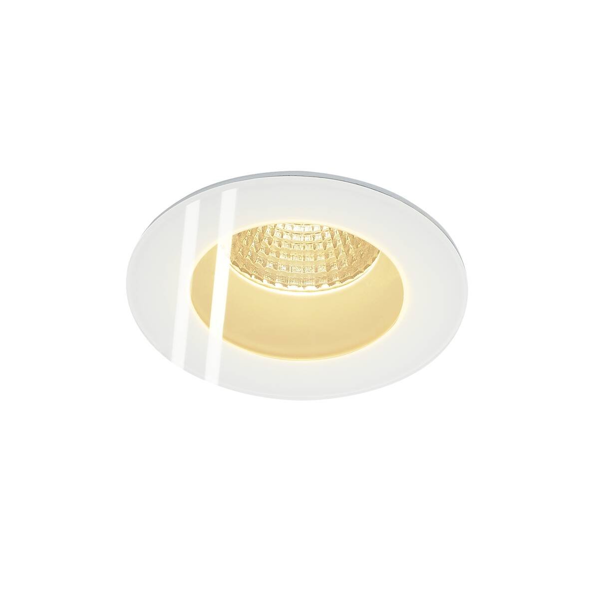 LA 114441 PATTA-F zápustná stropní kruhová bílá 230V/500mA 9W 38° IP65 3000K - BIG WHITE (SLV)