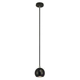 Obrázek pro produkt LIGHTEYEBALL závěsná černá/chrom černý textilní kabel 230V GU10 5W - BIG WHITE (SLV)
