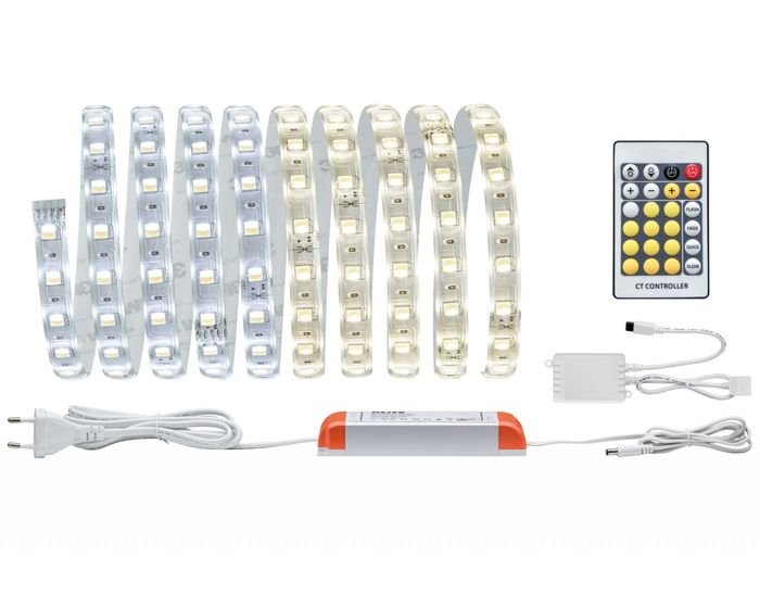 P 70624 MaxLED Tunable White - základní sada izolovaná 3m 20W, ovládání bílého světla - PAULMANN