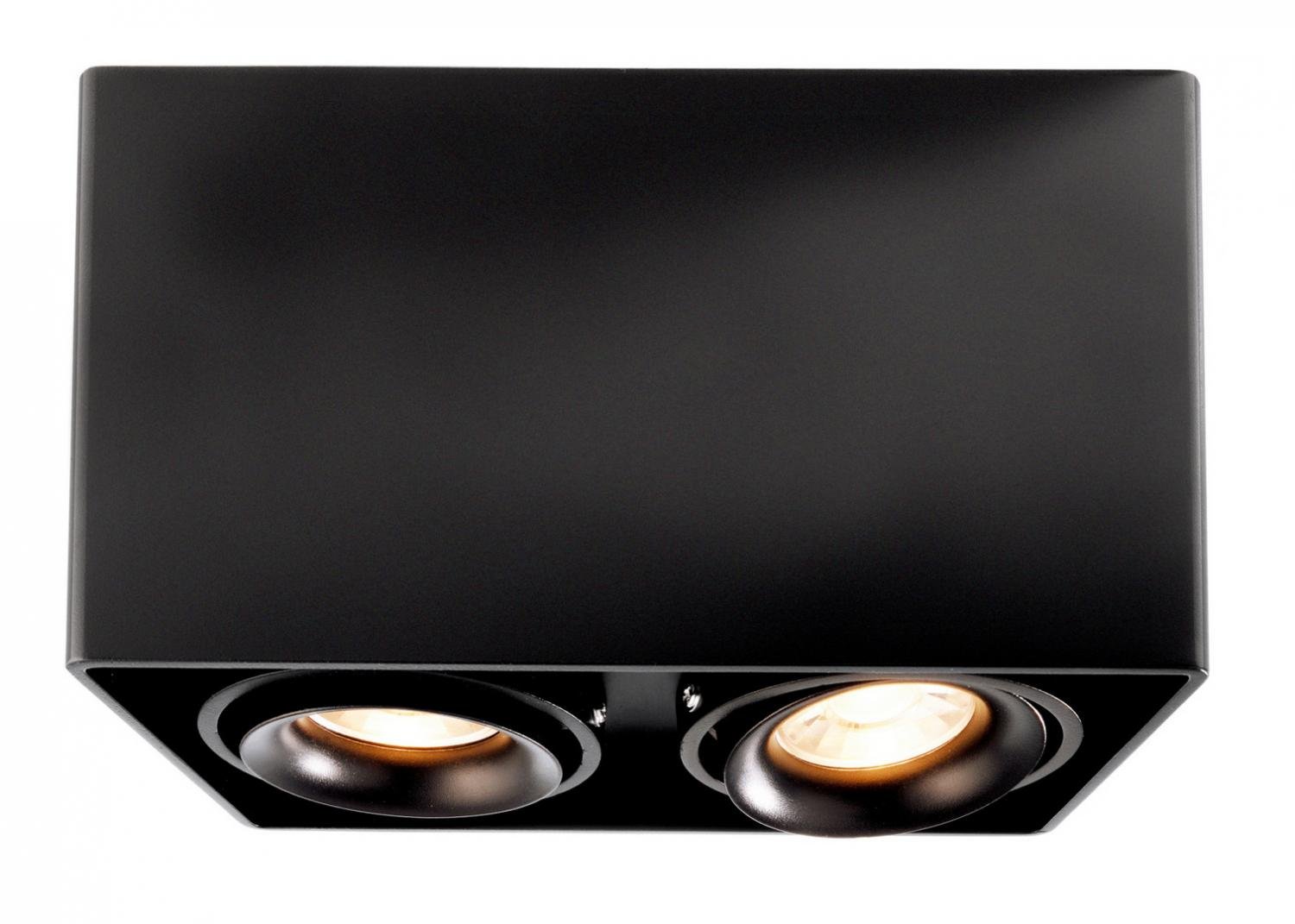 IMPR 348005 Svítidlo stropní Mona II 2x50W GU10 černá - LIGHT IMPRESSIONS