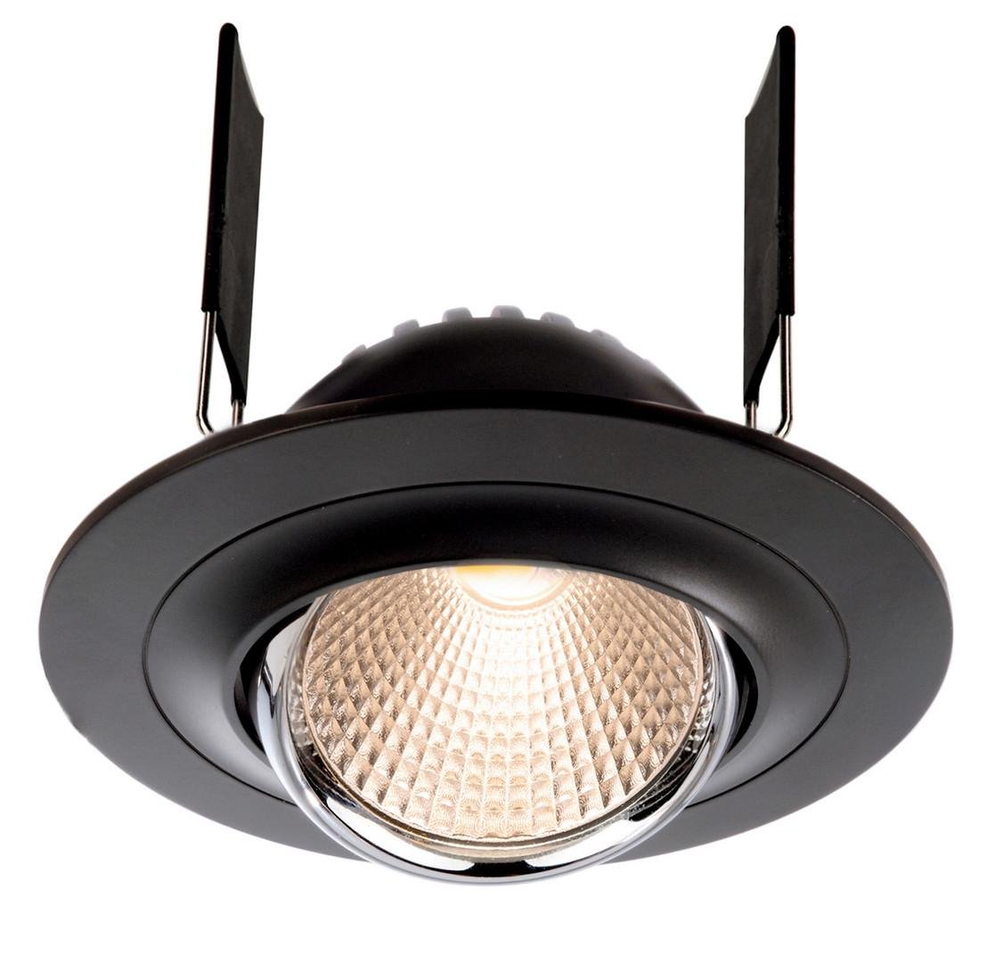 Zápustné svítidlo Saturn černé 8W LED 2700K 550lm - LIGHT IMPRESSIONS Obrázek produktu Zápustné svítidlo Saturn černé 8W LED 2700K 550lm - LIGHT IMPRESSIONS
