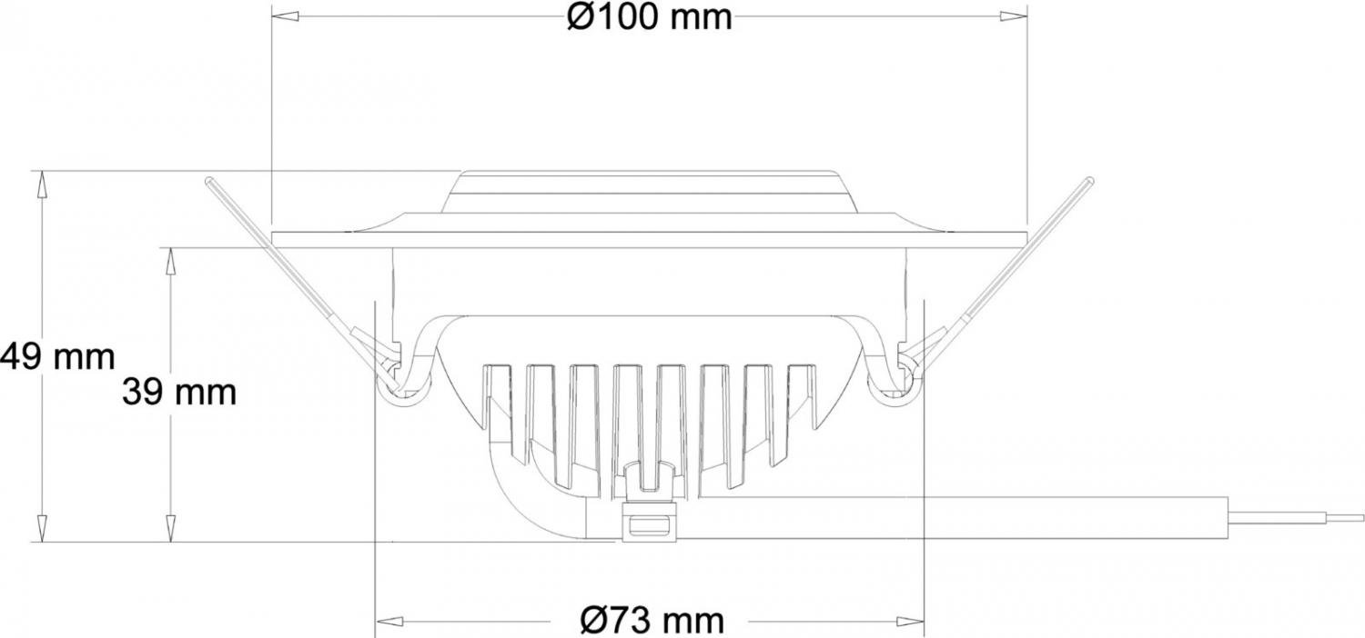 Obrázek produktu Zápustné stropní svítidlo Saturn bílá  8W LED 4000K 580lm - LIGHT IMPRESSIONS 5 Obrázek produktu Zápustné stropní svítidlo Saturn bílá  8W LED 4000K 580lm - LIGHT IMPRESSIONS 5
