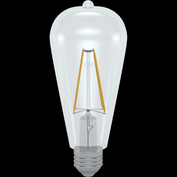 SL ST64-2706C Žárovka LED ST64 230V E27 6W 3000K 600lm Ø64mm v.150mm 320° - SKYLIGHTING