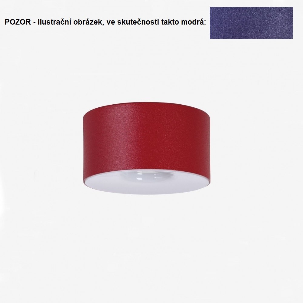 Levně LU S7.K1.E120.44 Stropní svítidlo Elios LED 7,8W 3000K 810lm IP20 RAL 5000 modrá (starý kód:LU S7.K11.E120.FS) - LUCIS
