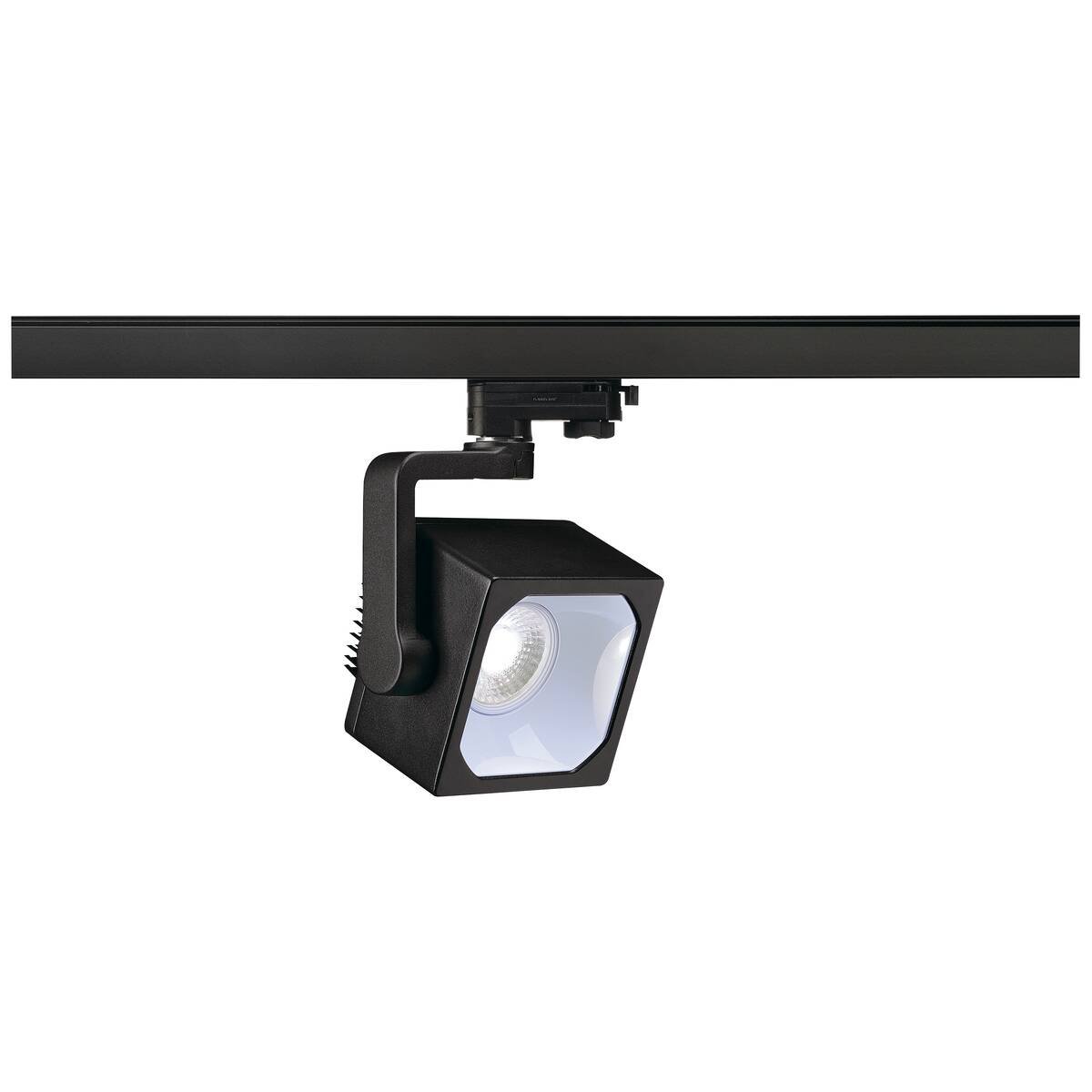 LA 152780 EURO CUBE pro tříokr. lištu černá 230V LED 28.5W 60° 4000K - BIG WHITE (SLV)