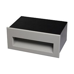 Obrázek pro produkt Zápustné venkovní nástěnné svítidlo MAILBOx šedé LED 3,8W 3000K 137x87mm hranaté - KOHL-Lighting (starý kód: KHL K52100.GY)