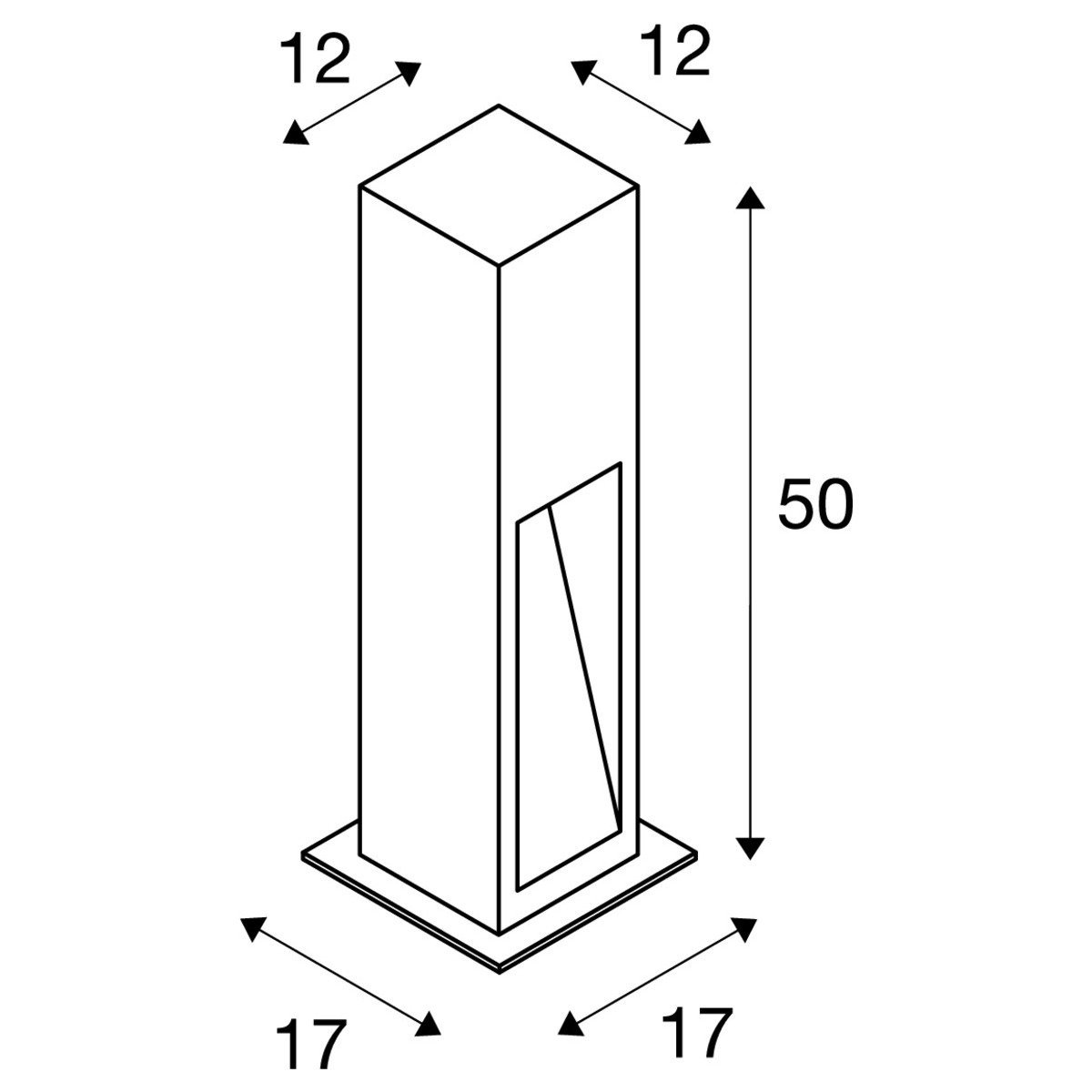 LA 231370 ARROCK STONE 50 Bollard čedič 230V/700mA LED 6W IP44 3000K - BIG WHITE (SLV) (obrázek 3)