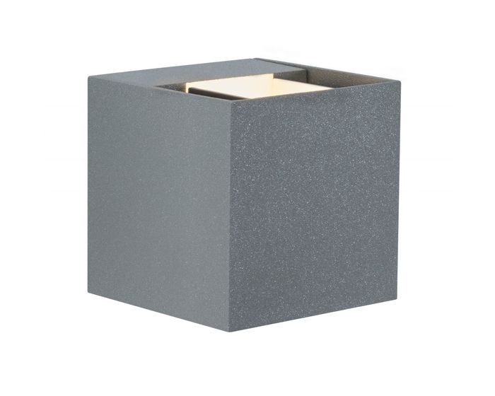 P 18000 Nástěnné svítidlo LED Cybo 2x3W šedé 80x80mm - PAULMANN