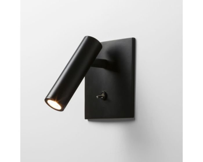 Levně AST 1058024 Nástěnné svítidlo Enna Square Switched černá 1x3W LED (starý kód: AST 7496) - ASTRO Lighting