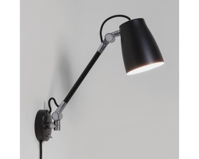 Levně AST 1224016 Nástěnné svítidlo Atelier Grande Wall černé 1x28W E27 (starý kód: AST 7505) - ASTRO Lighting
