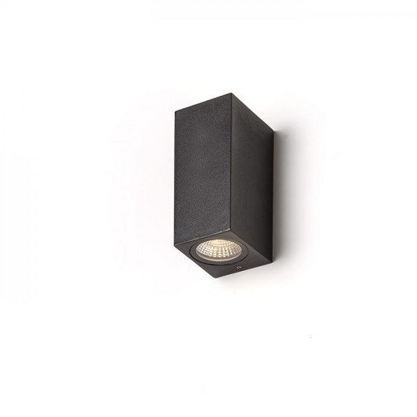 Levně RED R12028 KUBI II antracitová 230V LED 2x3W IP54 3000K - RED - DESIGN RENDL